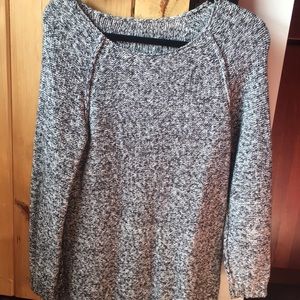 Gray knit sweater
